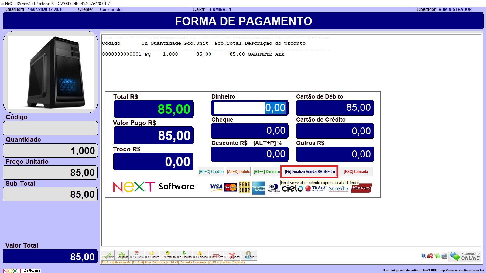 Sistema Elo - Módulo Frente de Caixa - PDV - Eco-Tech - Soluções